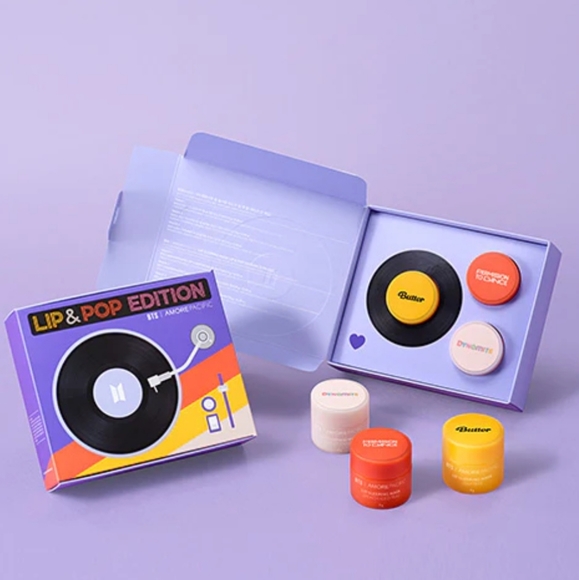 BTS x LANEIGE LIMITED EDITION Lip Sleeping Mask Set - Lip & Pop Edition 3pc AMOR